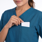 Sea Green Unisex Medical Scrub Top