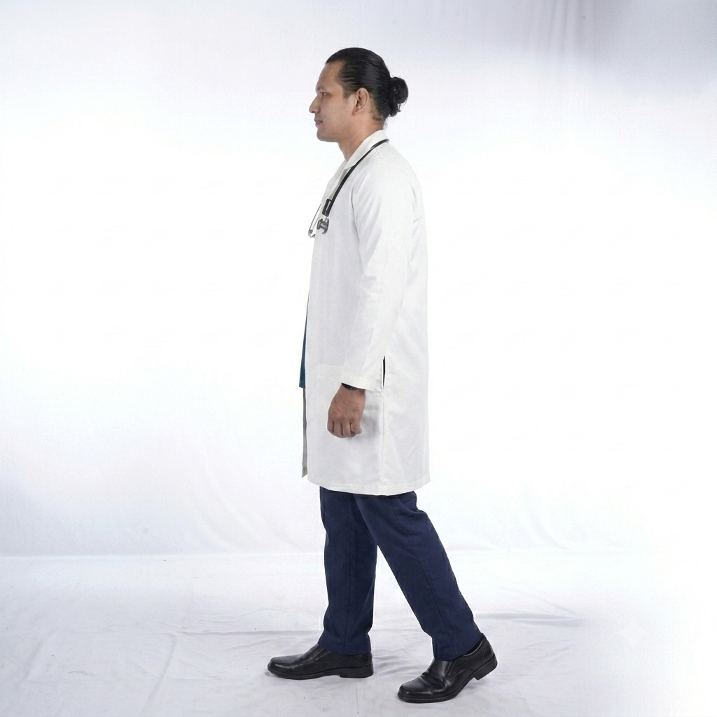 Unisex White Full Sleeve Medical Lab Coat