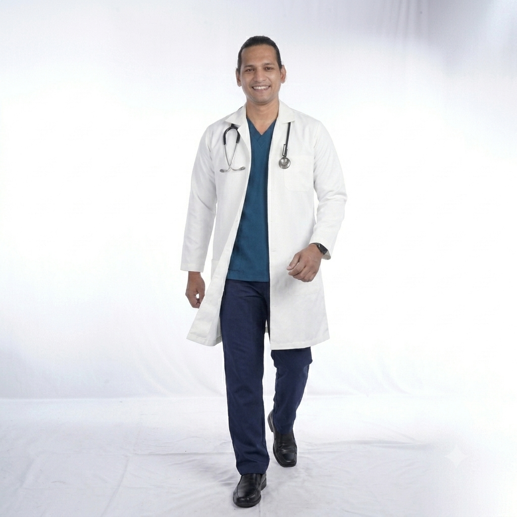 Unisex White Full Sleeve Medical Lab Coat