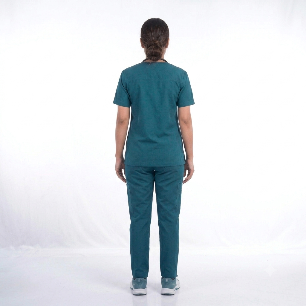 Sea Green Unisex Medical Scrub Top