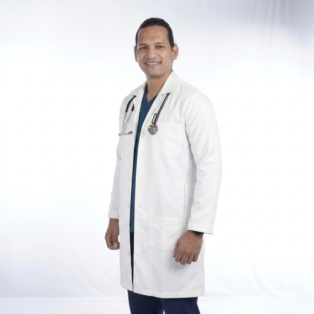 Unisex White Full Sleeve Medical Lab Coat
