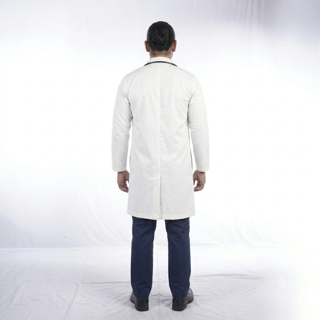 Unisex White Full Sleeve Medical Lab Coat
