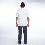 Unisex White Half Sleeve Medical Lab Coat