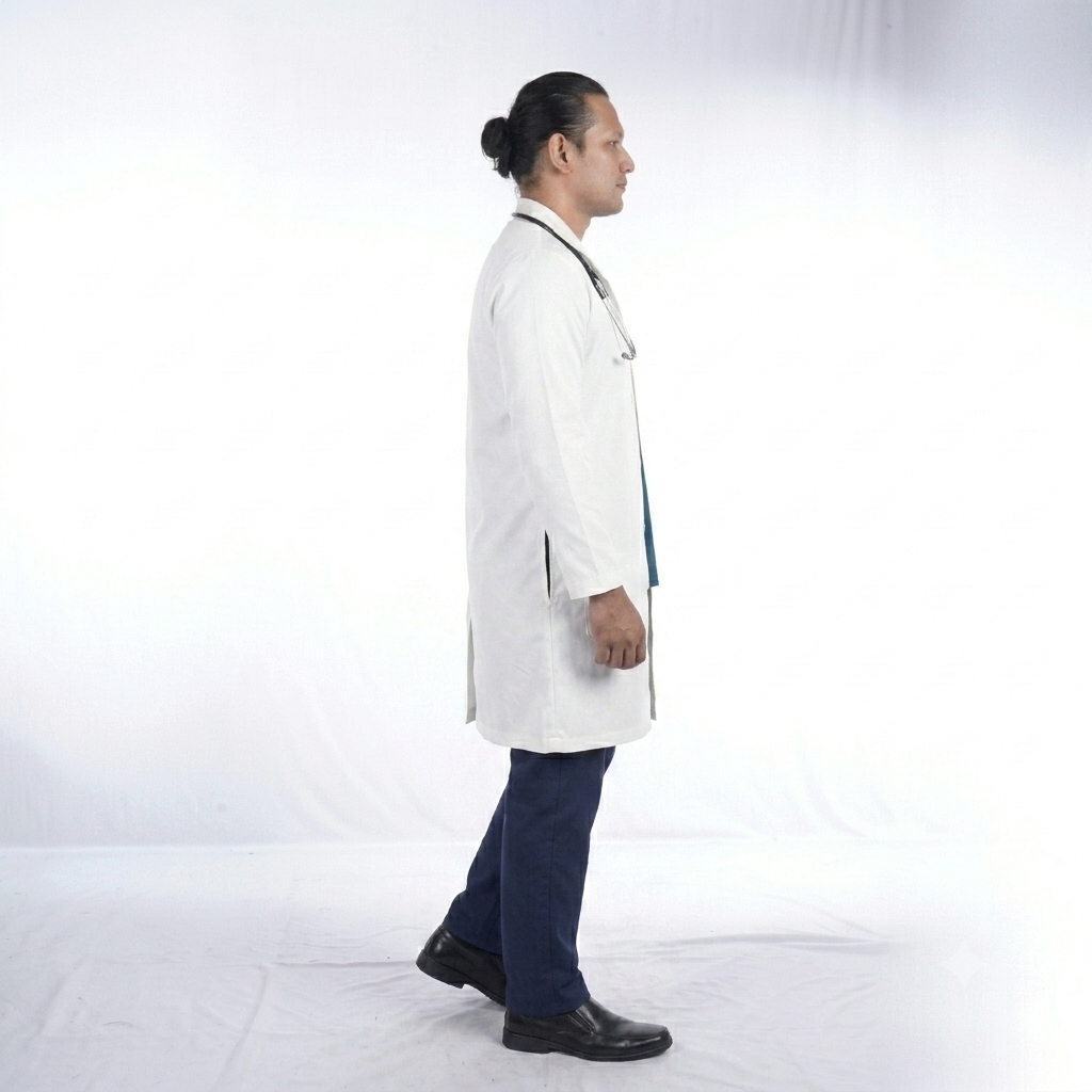 Unisex White Full Sleeve Medical Lab Coat