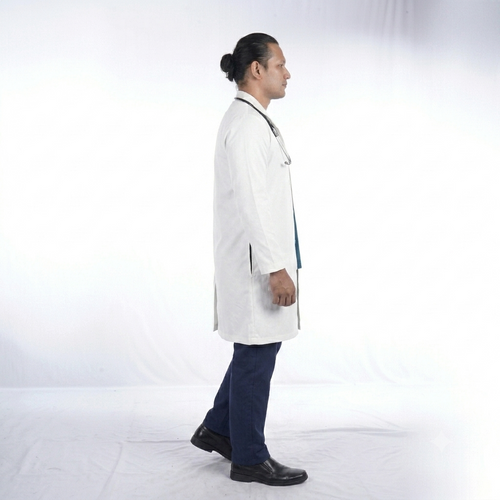 Unisex White Full Sleeve Medical Lab Coat